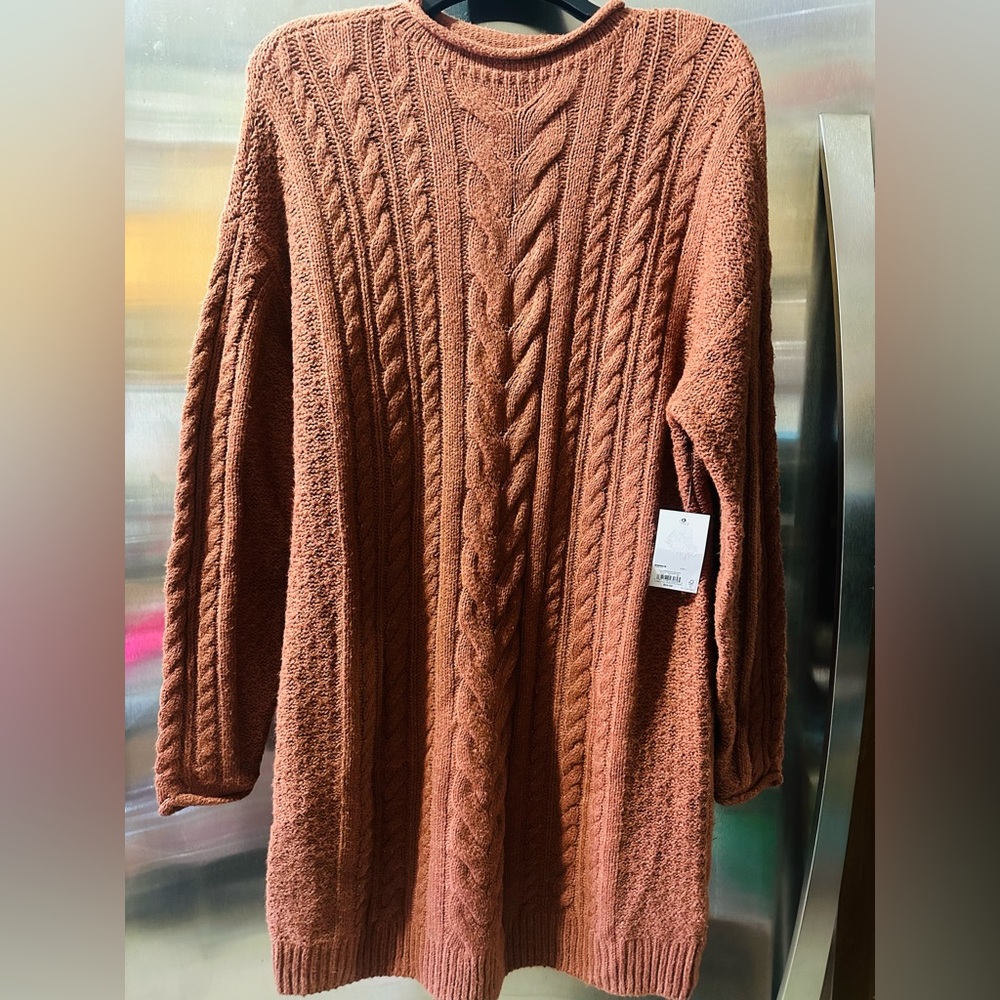 SO✨🤎🤍Women's Cable Knit Sweater - Warm Brown